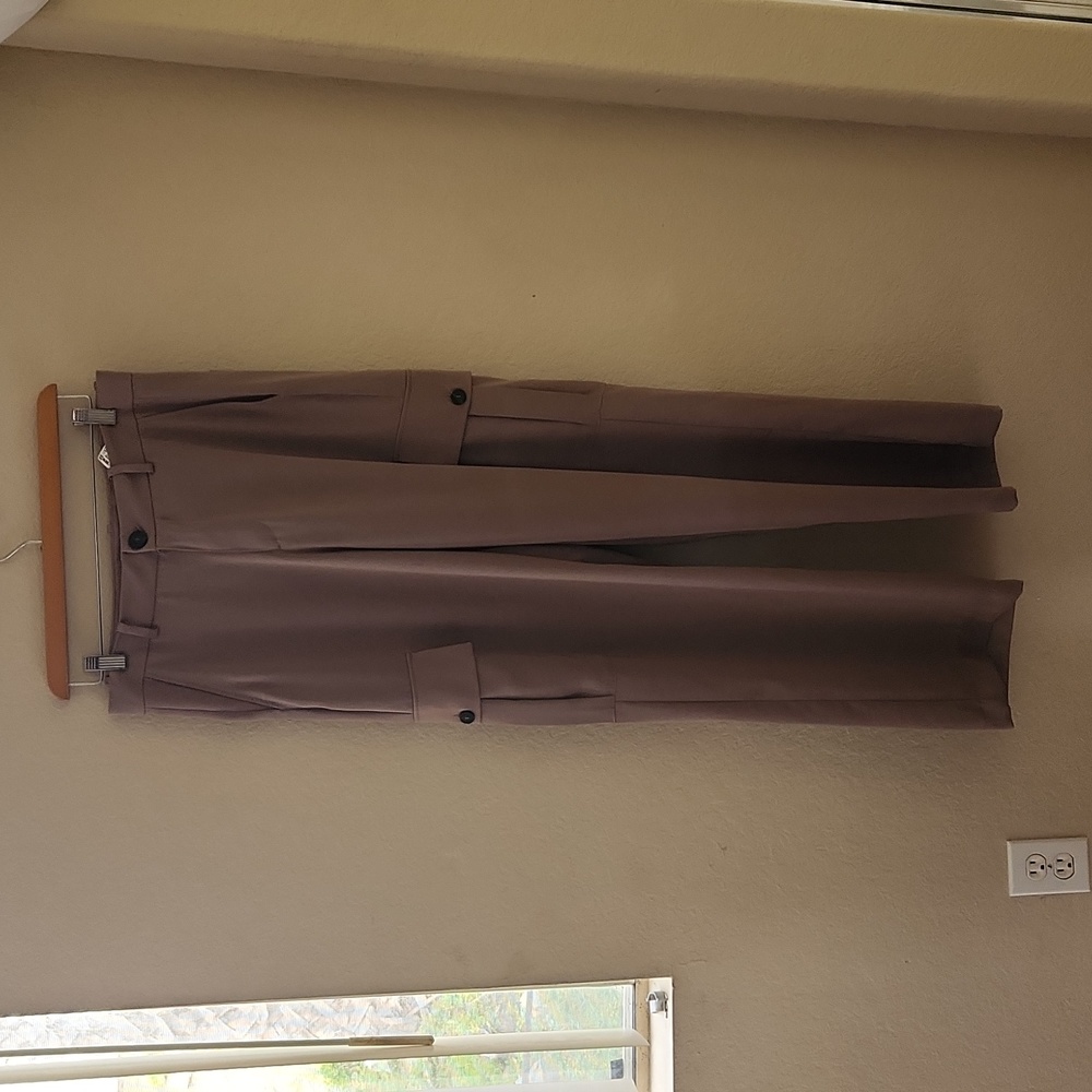 Zara satin cargo pants